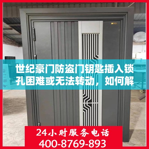 世纪豪门防盗门钥匙插入锁孔困难或无法转动，如何解决？，世纪豪门防盗门钥匙插入锁孔问题解决方案指南