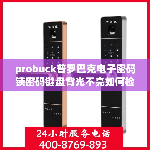 probuck普罗巴克电子密码锁密码键盘背光不亮如何检修？，如何检查和维修probuck普罗巴克电子密码锁的密码键盘背光不亮问题